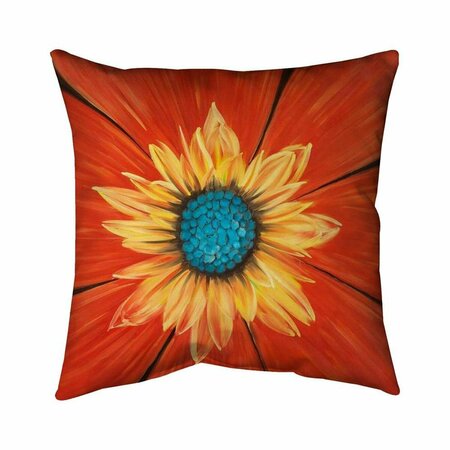 FONDO 20 x 20 in. Flower Middle-Double Sided Print Indoor Pillow FO2792876